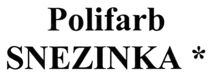 polifarb snezinka