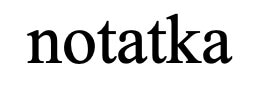 notatka