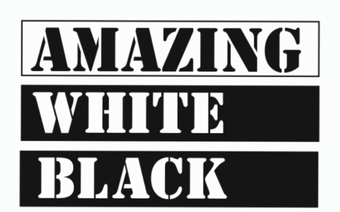 amazing white  black