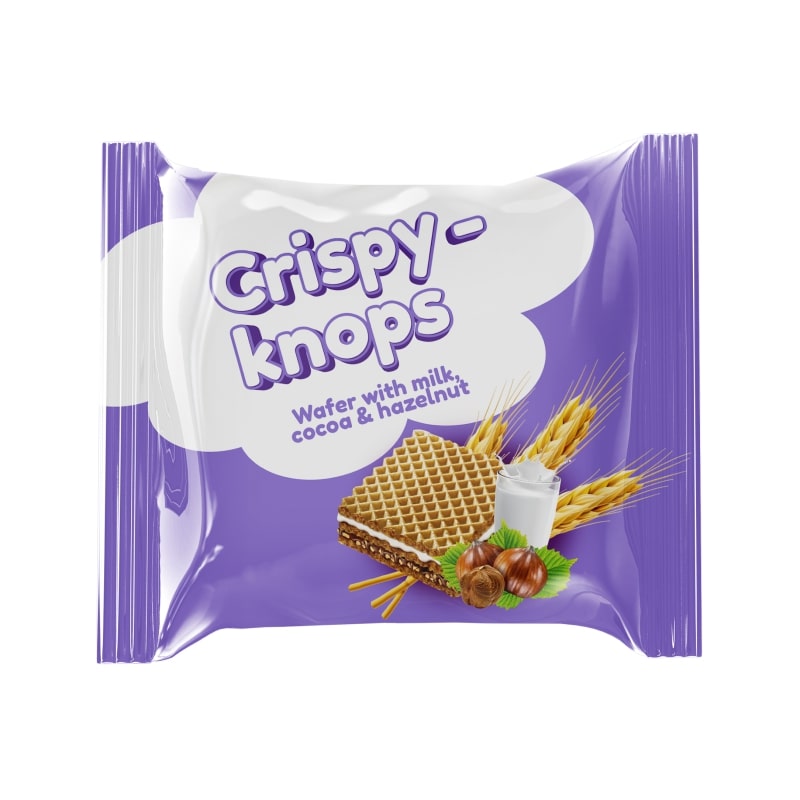 wafer with milk, cocoa & hazelnut