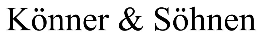 konner & sohnen