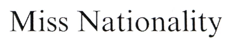 miss nationality