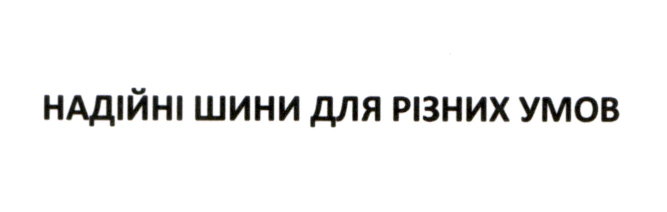 надійні шини для різних умов
