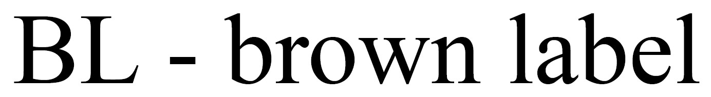bl - brown label