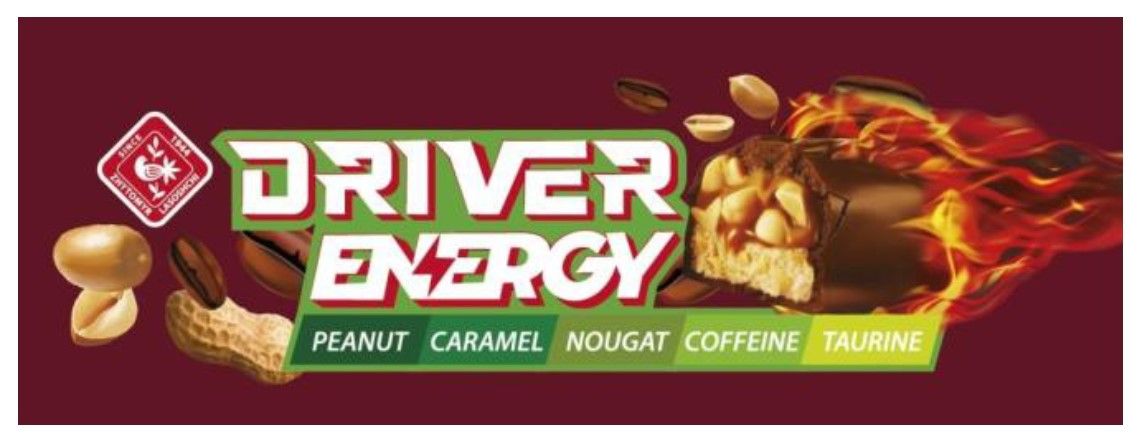 driver energy peanut caramel nougat coffeine taurine