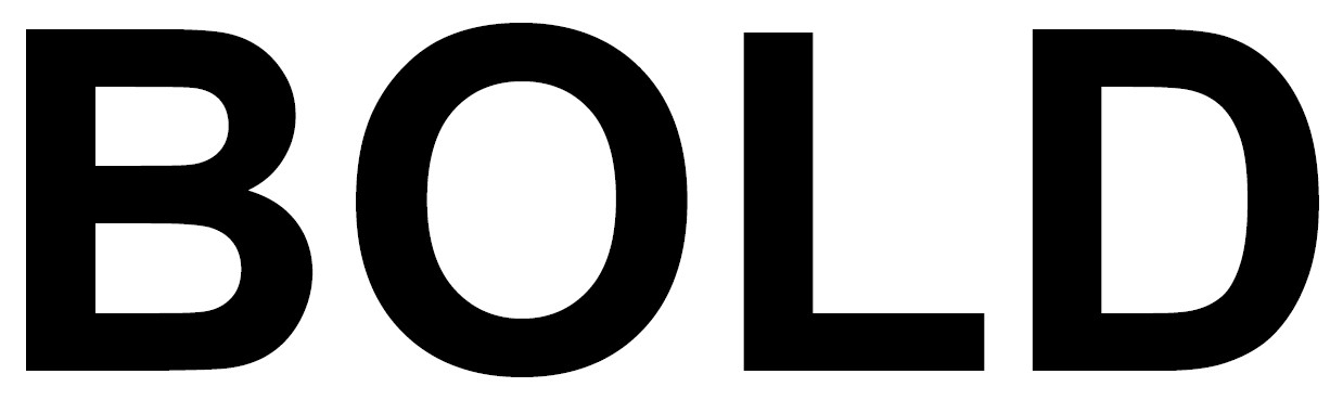 bold