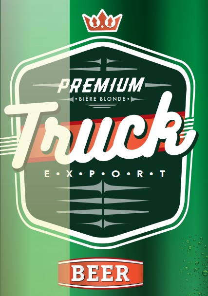 premium biere blonde truck export beer