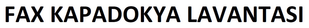 fax kapadokya lavantasi