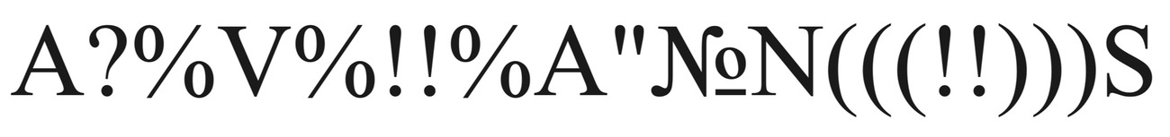 a?%v%!!%a"№n(((!!)))s