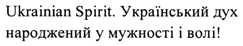 ukrainian spirit. український дух народжений у мужності і волі!