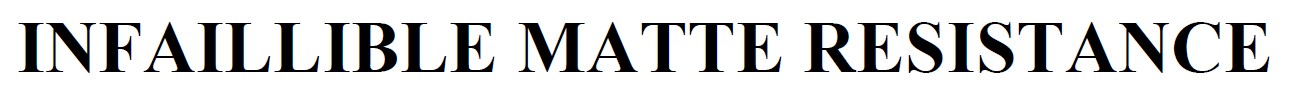 infaillible matte resistance