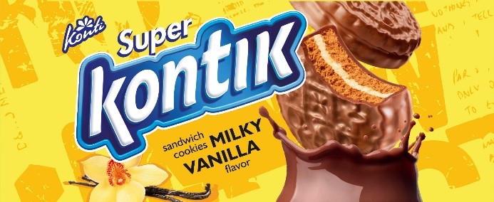 sandwich cookies milky vanilla flavor