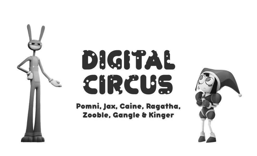 pomni, jax, caine, ragatha, zooble, gangle & kinger