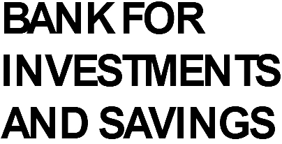 bank for investments and savings
