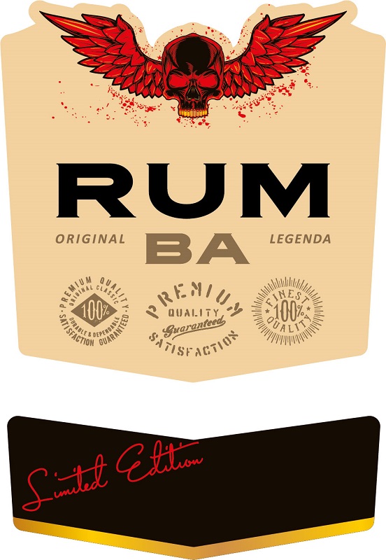 Зображення марки «limite · limited edition · premium quality · 100 · finest quality · satisfaction · original legenda · ва · ba · rum»