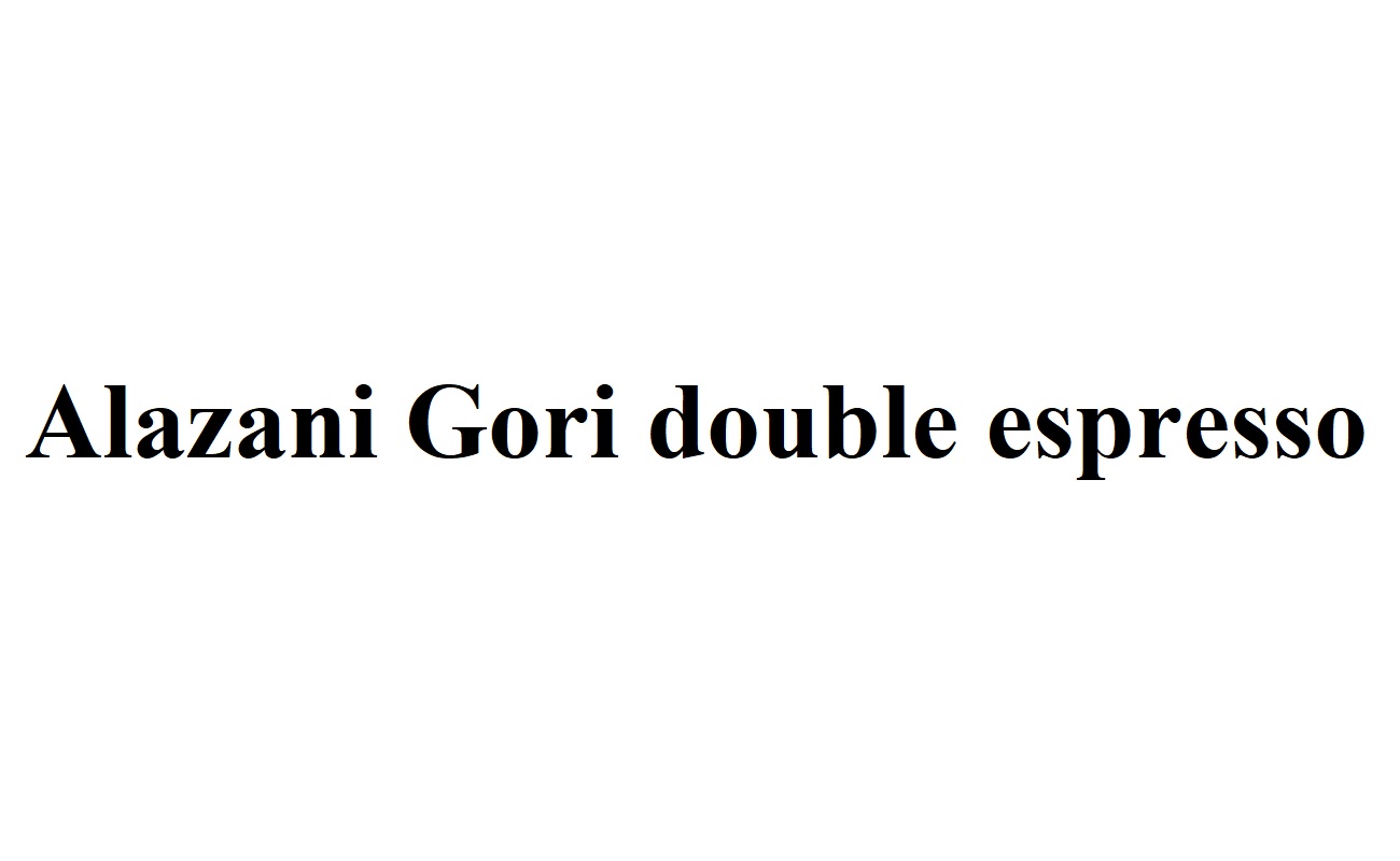 alazani gori double espresso