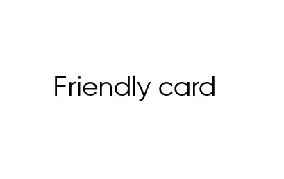 friendly card