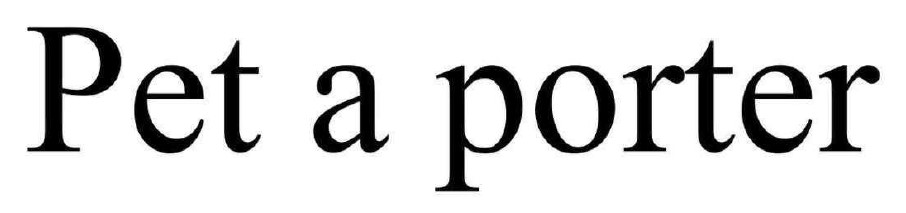 pet a porter