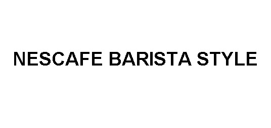 nescafe barista style