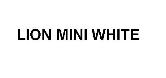 lion mini white