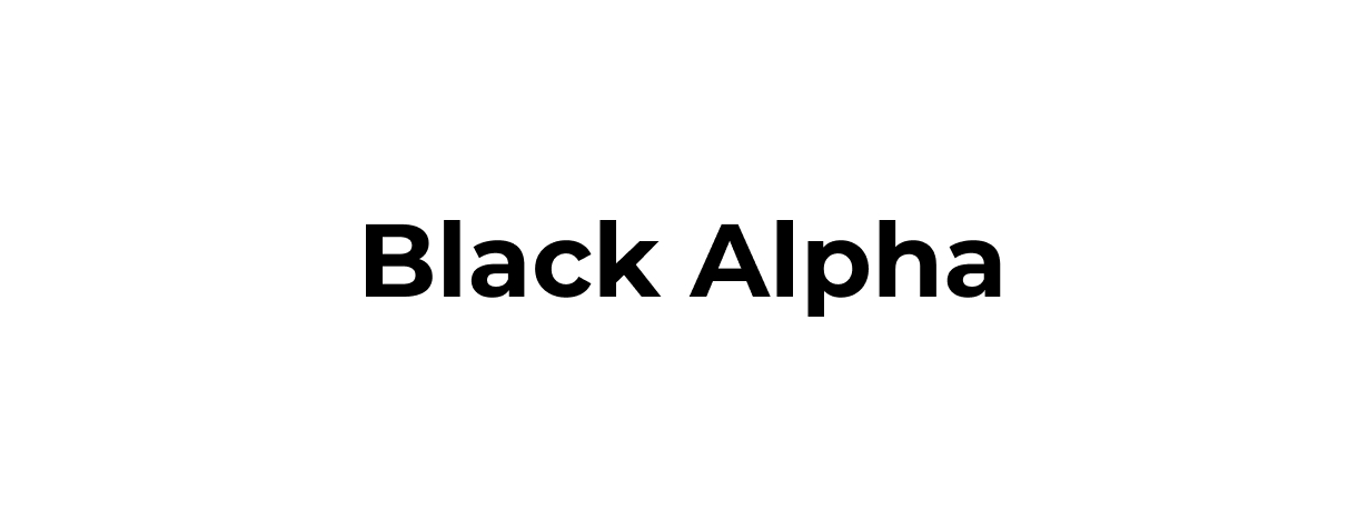 Торговельна марка «alpha black black alpha», свідоцтво №390204