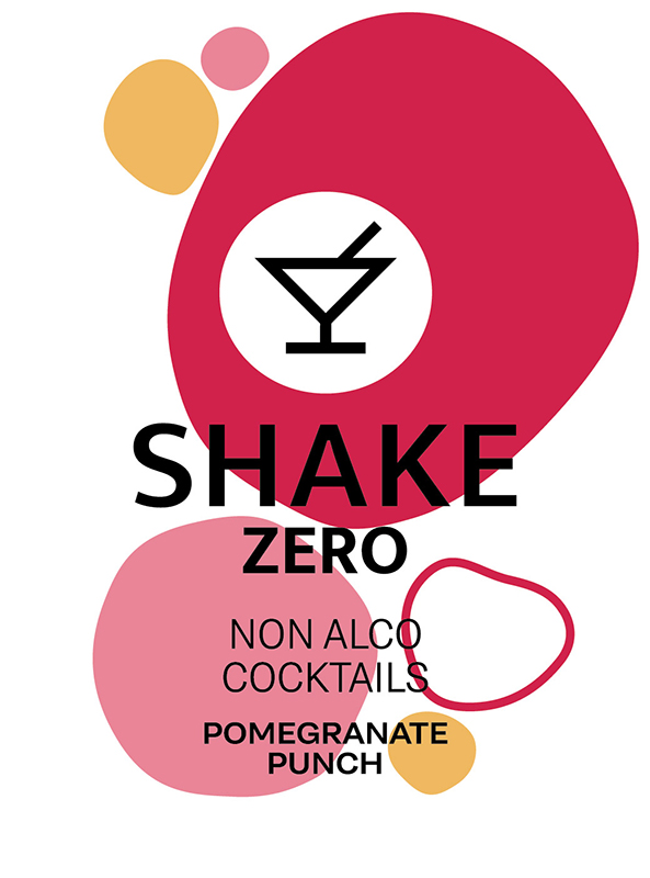 shake zero non alco cocktails pomegranate punch