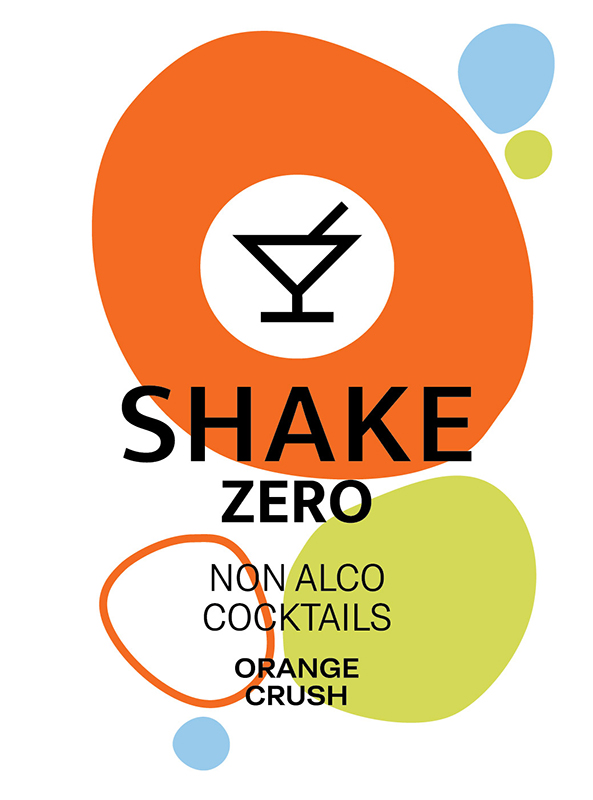 shake zero non alco cocktails orange crush