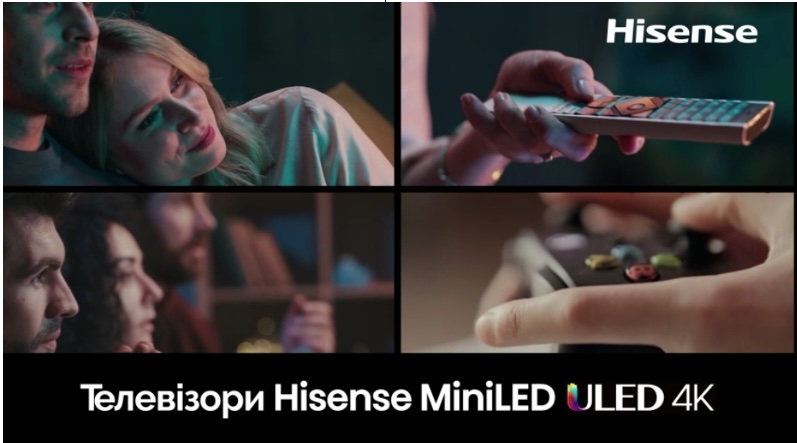 телевізори hisense miniled uled 4k