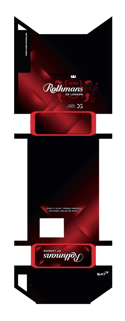 hand selected tobacco in a refined, modern format