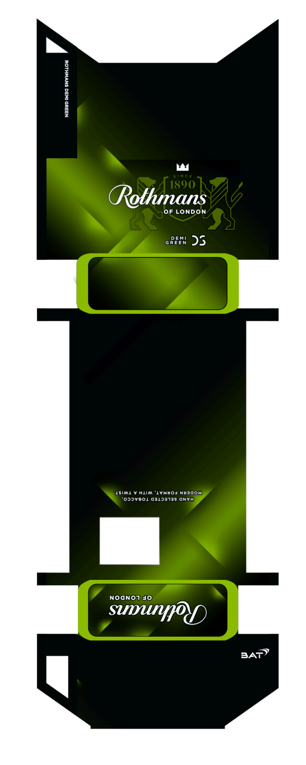 hand selected tobacco in a refined, modern format