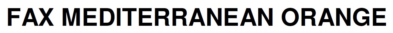 fax mediterranean orange
