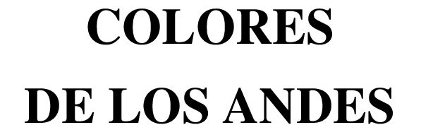 colores de los andes