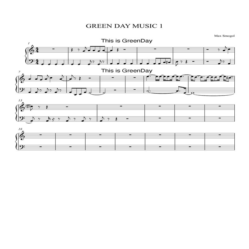 green day music 1