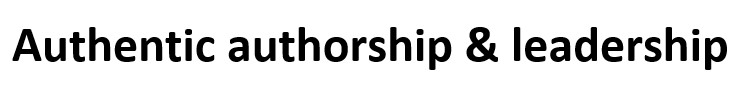 authentic authorship&leadership