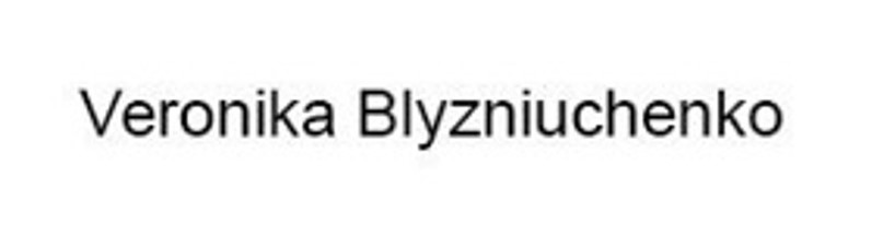 veronika blyzniuchenko