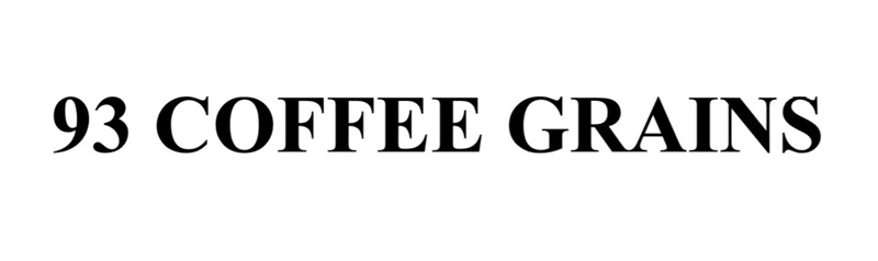 93 coffee grains