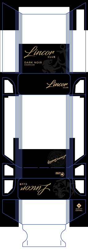 Зображення марки «quality control · turbo filter · lincor quality · cigarillos · dark noir · lincor club»