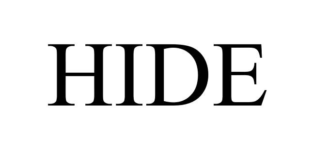 hide