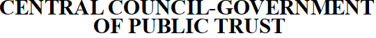 central council-government of public trust
