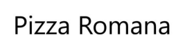 pizza romana