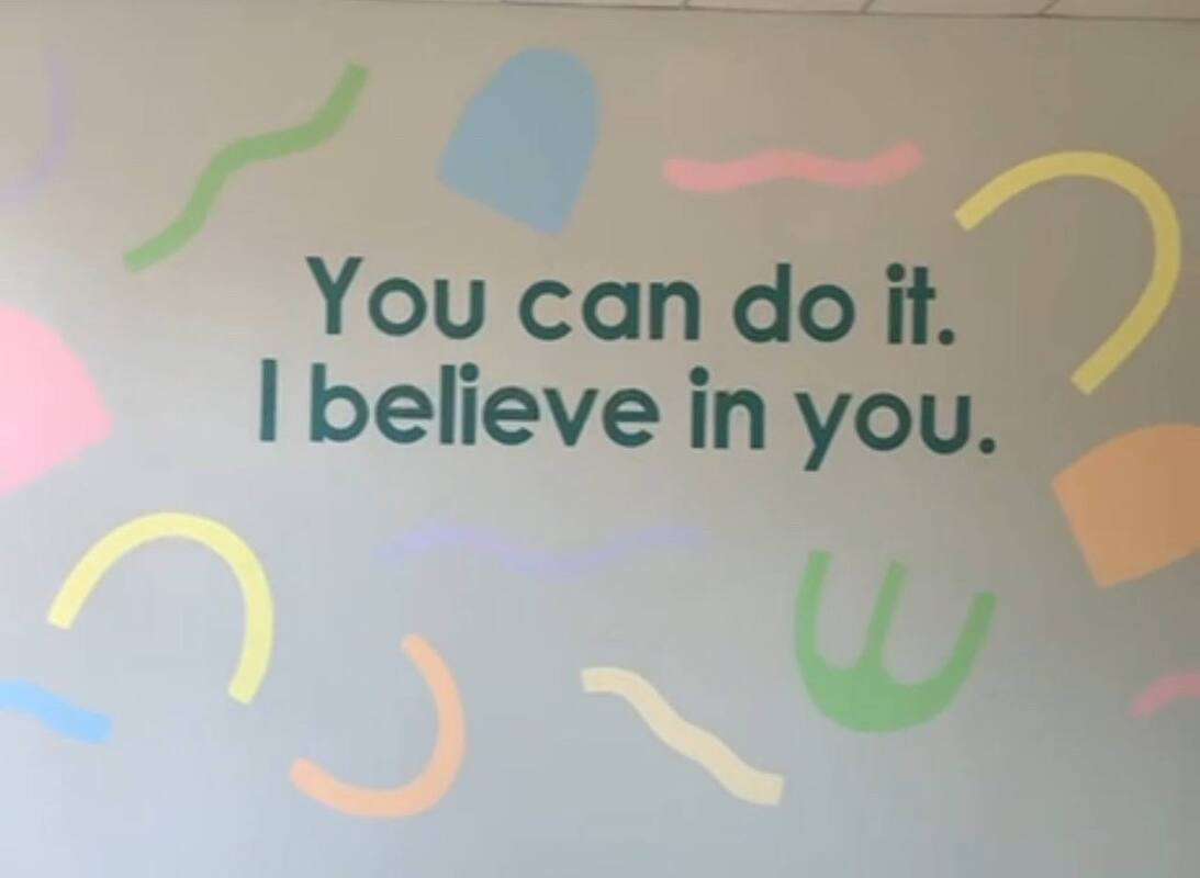 you can do it. i believe in you.