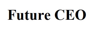 future ceo