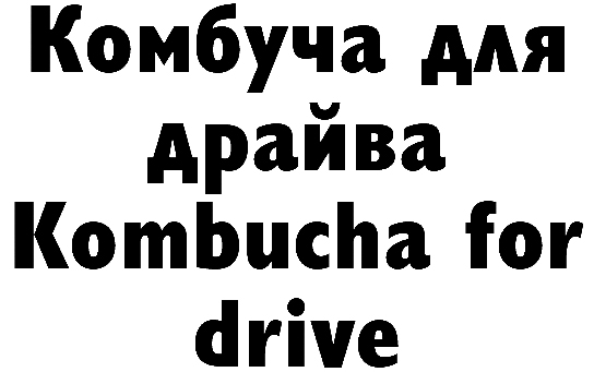 комбуча для драйва