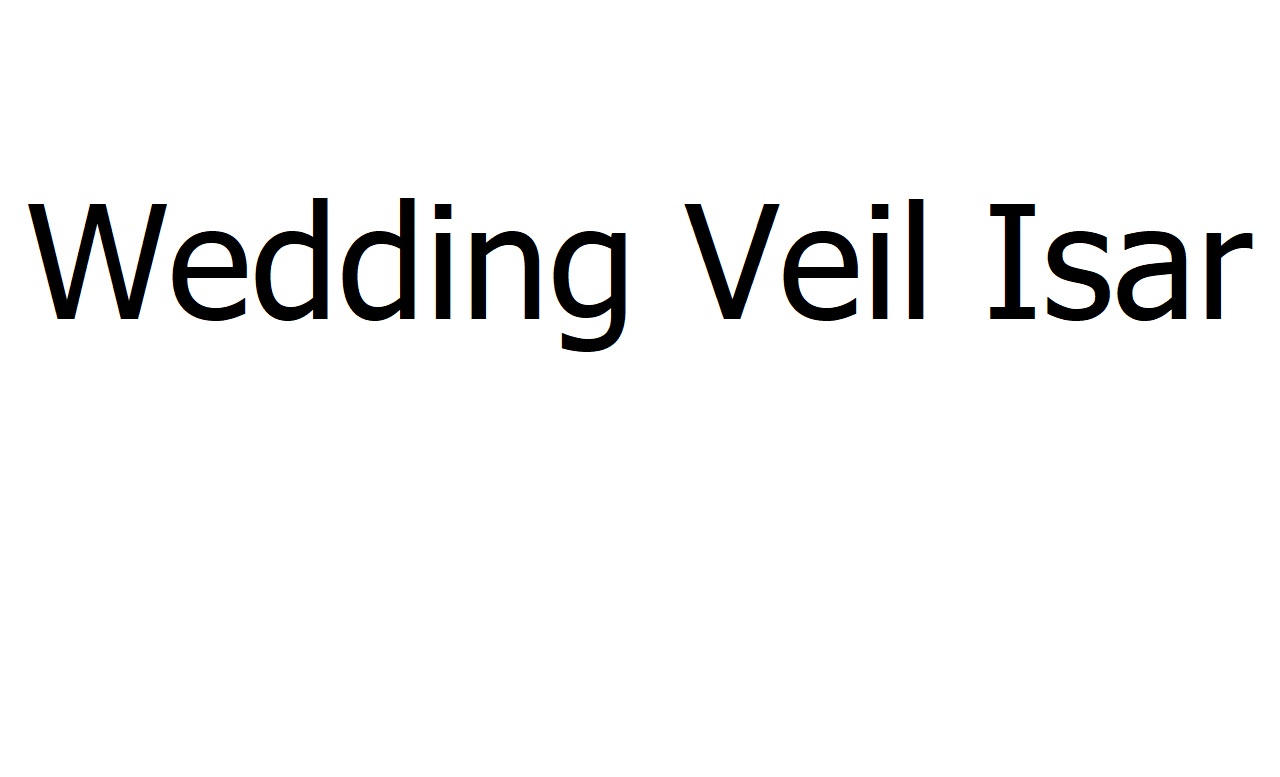 wedding veil isar