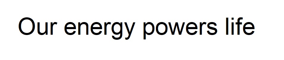Торговельна марка life powers energy our our energy powers life