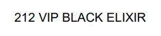 Торговельна марка elixir black vip 212 212 vip black elixir