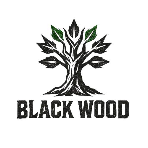 black wood
