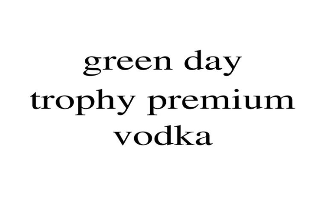 green day trophy premium vodka