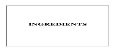 ingredients