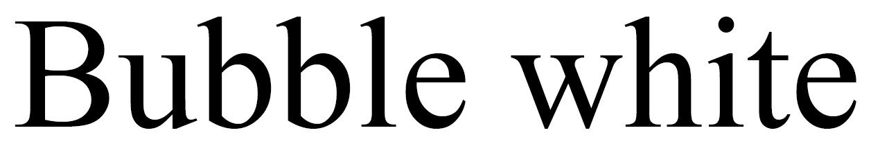 bubble white